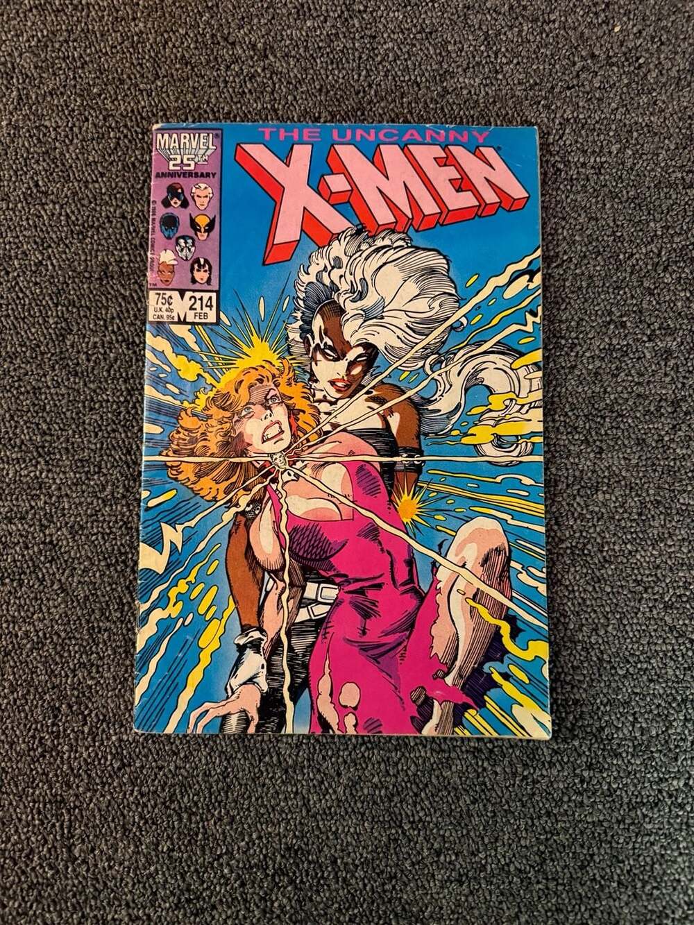 Marvel The Uncanny X-Men #214 Comic Book 1987